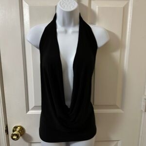 Plunge halter top